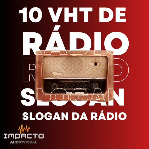 10 Vinhetas pré-montadas de rádio com o nome e slogan